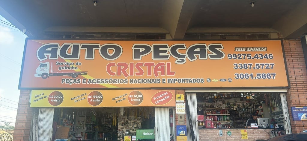 Fachada Auto Peças Cristal